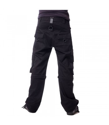 Men Gothic Black EMO Pant Cotton Pant Black Pistol Destroy Pants Denim Black (2025)